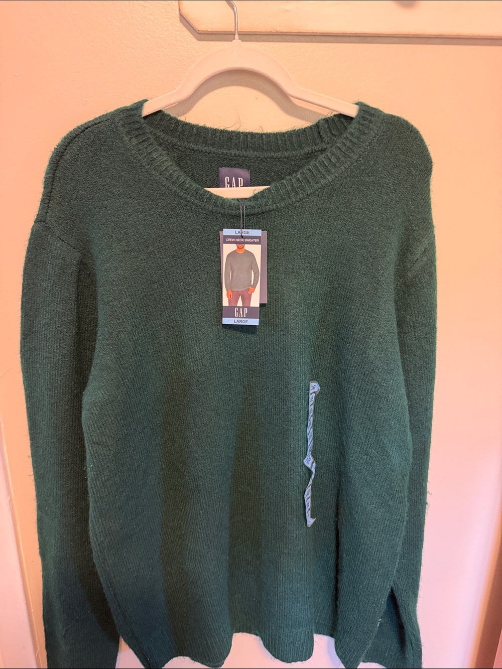 GAP Men's Forest Green Crewneck Sweater Size Large NWT
